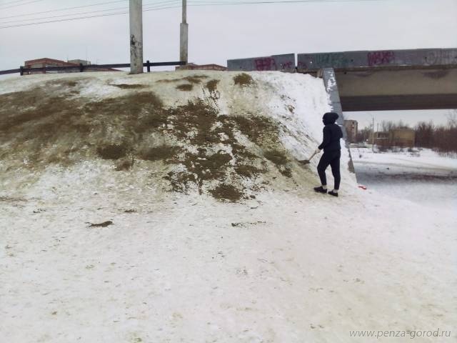 В Пензе ликвидировали несанкционированную горку