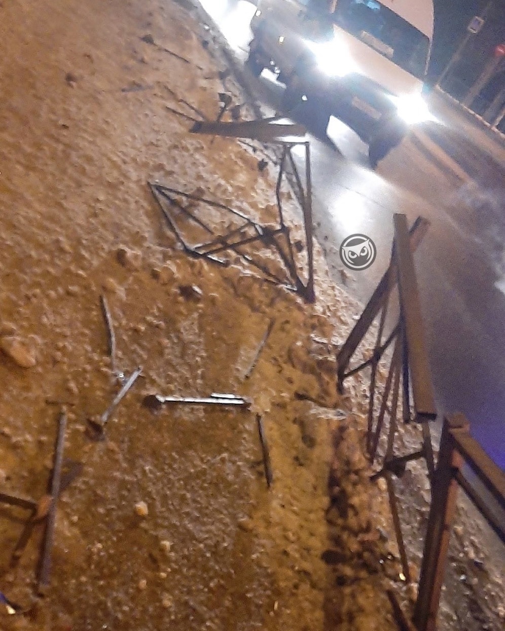 Пензенцы рассказали о ночном ДТП в Терновке с перевернутой легковушкой