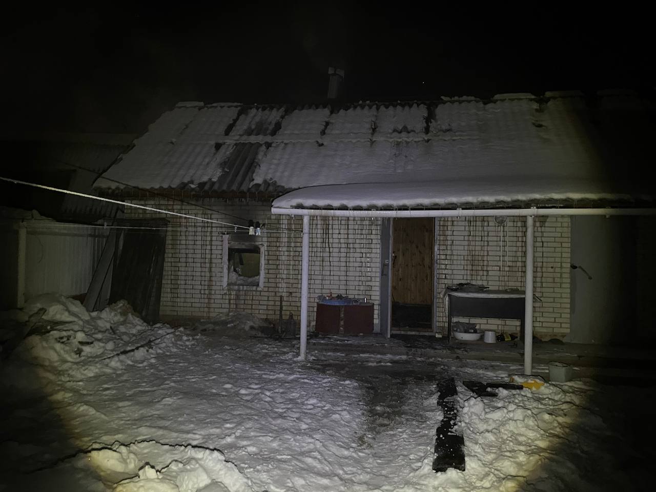 В Кузнецком районе в селе Большой Труев случился пожар