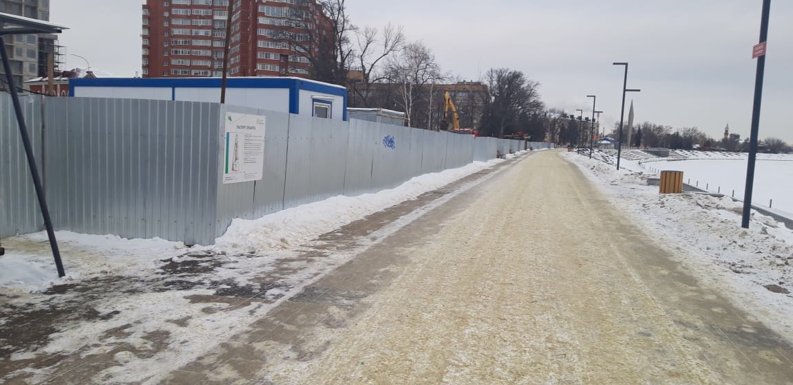 В мэрии объяснили, почему на набережной в Пензе больше нет катка