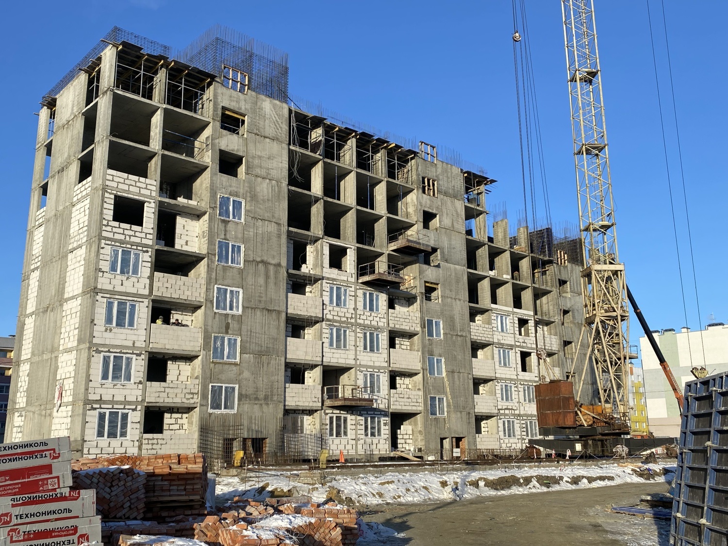 В микрорайоне Заря новый дом для переселенцев будет готов к марту 2023 года