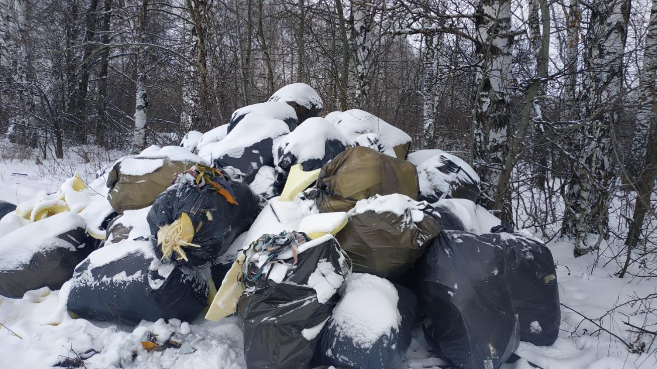 В Бессоновском районе обнаружена несанкционированная свалка отходов мебельного производства