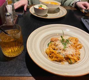 Готовим пасту с курицей и грибами как в ресторане