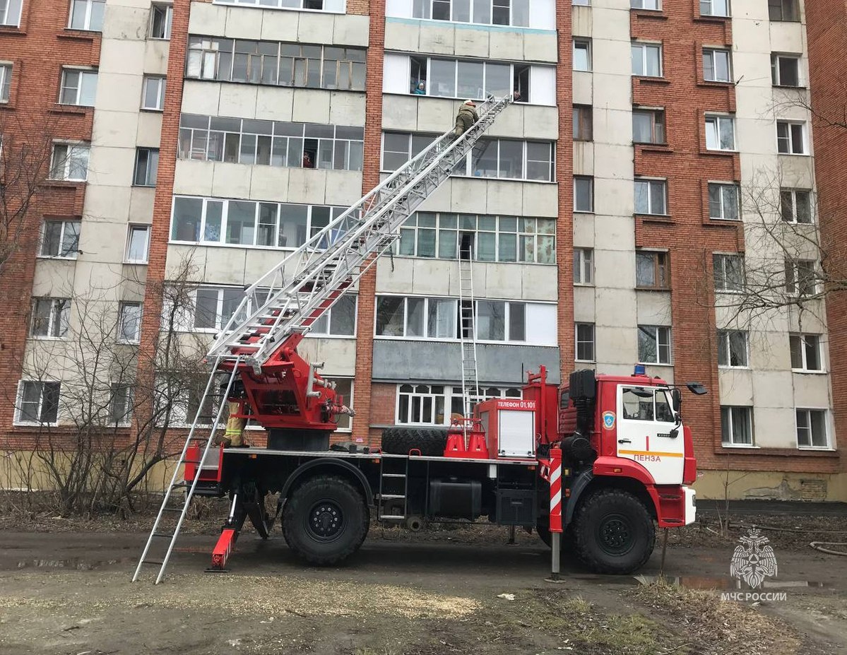 В Пензе из пожара на улице Ватутина спасли 2 детей и 2 взрослых