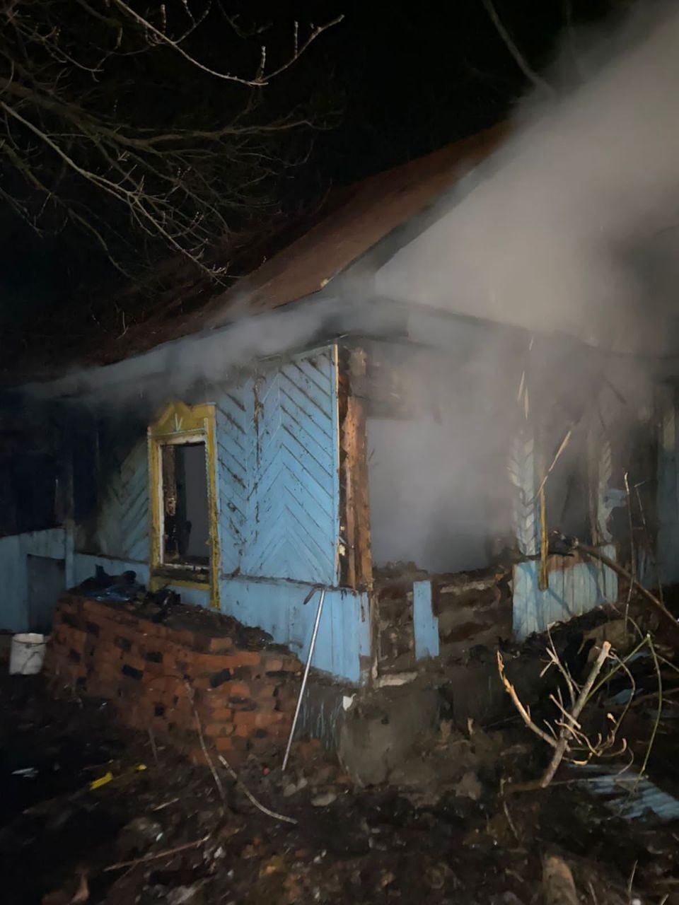 В Каменке ночной пожар унес жизнь 53-летнего мужчины