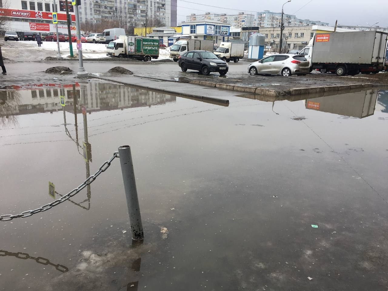 Жители Пензы массово жалуются на затопленные улицы