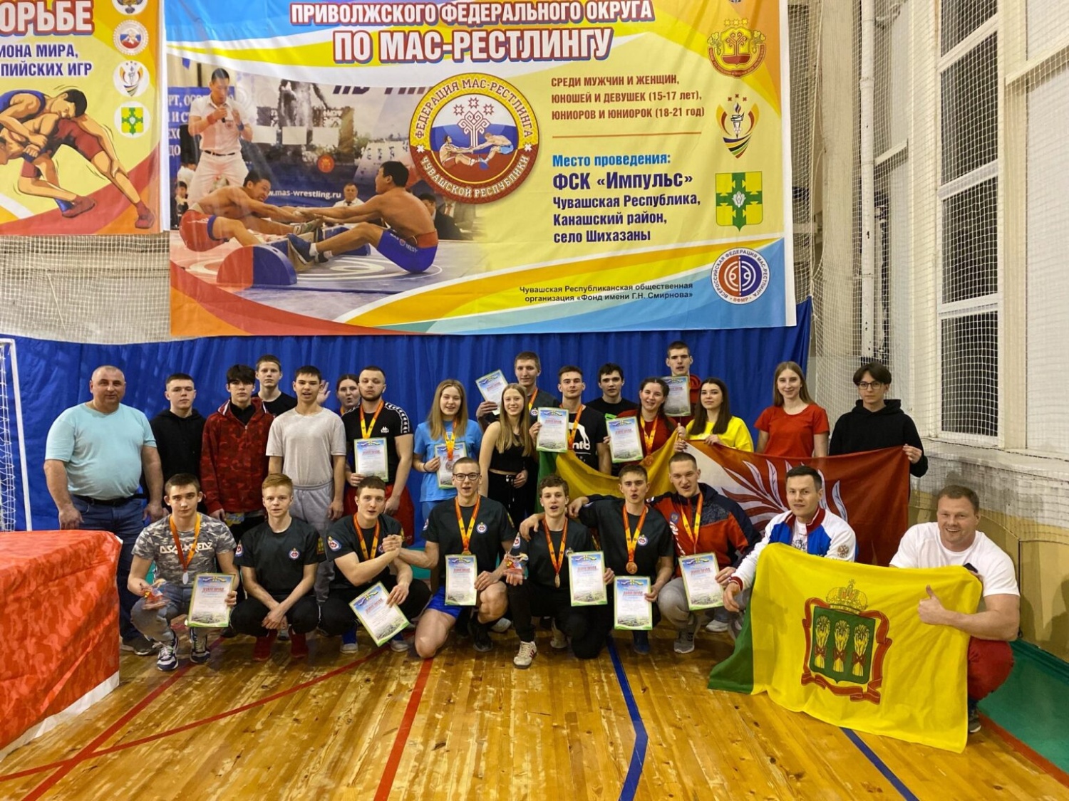 Пензенские атлеты завоевали 19 медалей первенства и чемпионата ПФО по мас-рестлингу