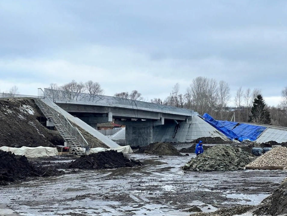 В Нижнеломовском районе завершили строительство «Бетонного моста»