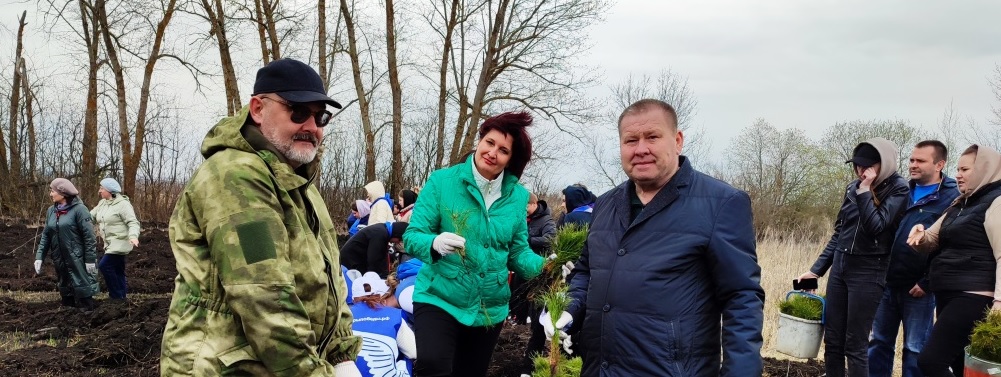 В Пензенском районе в рамках акции «Сад Памяти» высадили 6 000 сеянцев сосны