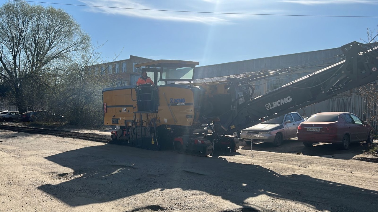 В Пензе ремонтируют дорогу на улице Байдукова