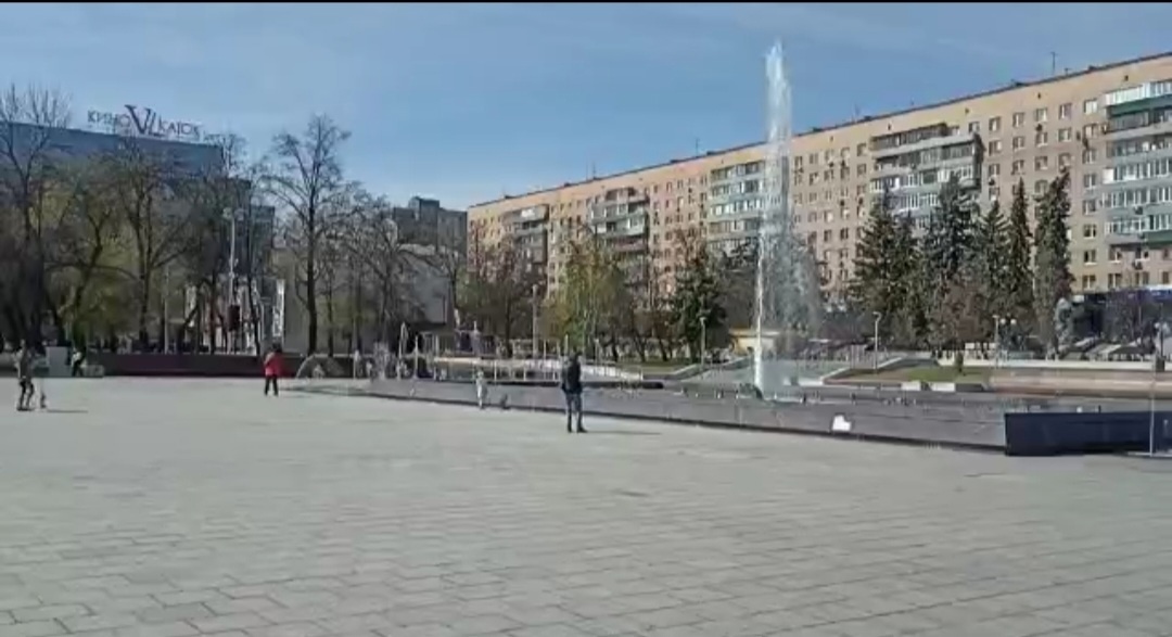 В Пензе провели пробный запуск фонтана