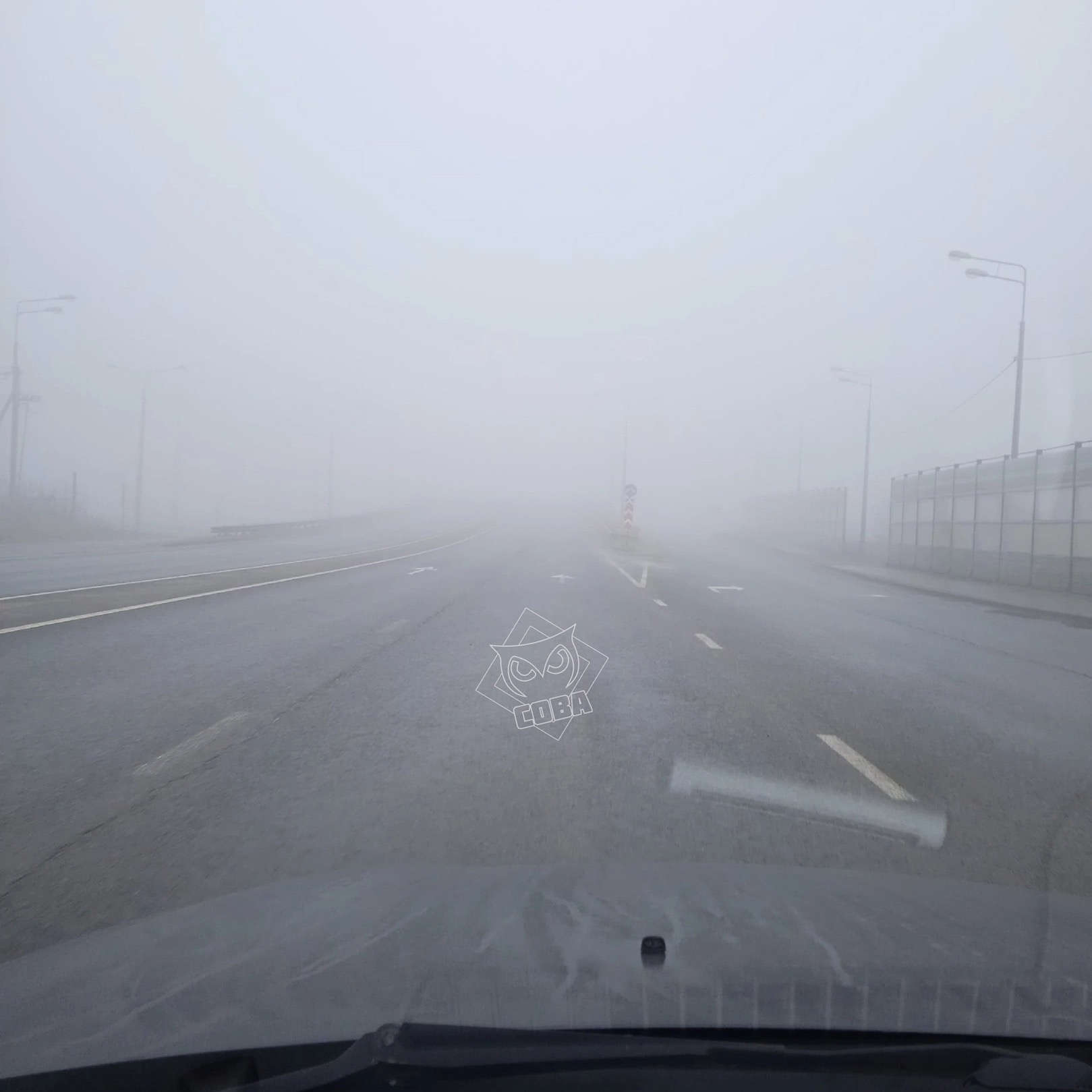 Пензенских автомобилистов предупреждают о густом тумане на дорогах