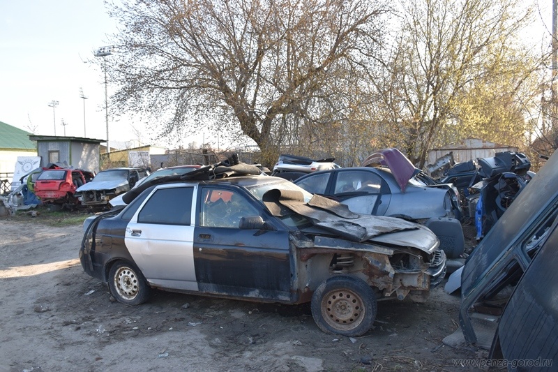 Мэр Пензы поручил ликвидировать автомобильную свалку на улице Калинина