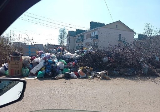 В Колышлее перестали вывозить мусор