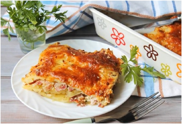 Готовим аппетитный картофельный гратен с беконом