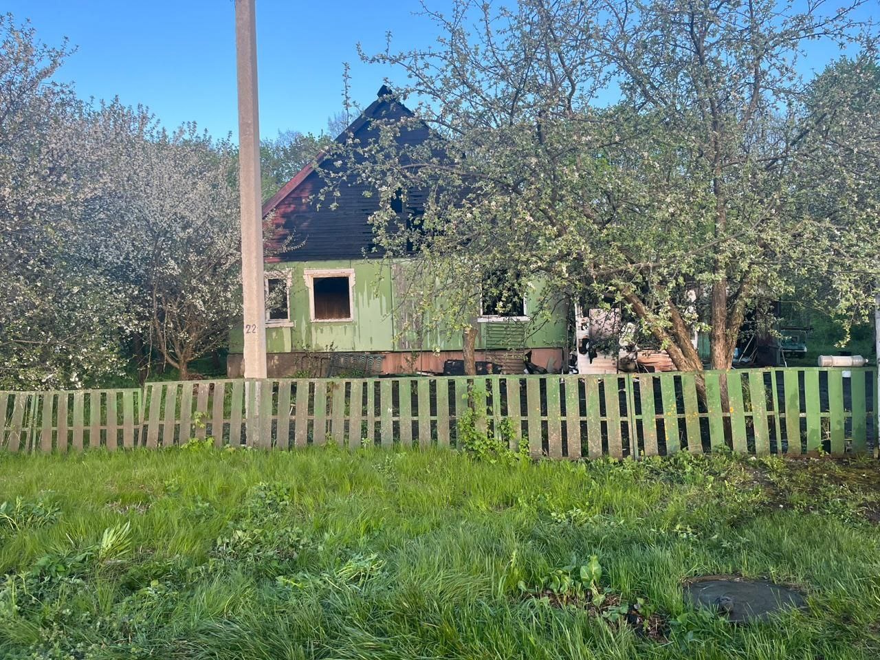 В Лунино 82-летняя пенсионерка смогла спастись из пожара, унесшего жизнь ее супруга