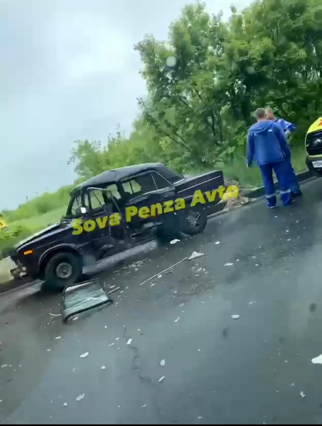 В Пензе на улице Аустрина в ДТП с «Волгой» пострадал пожилой автомобилист