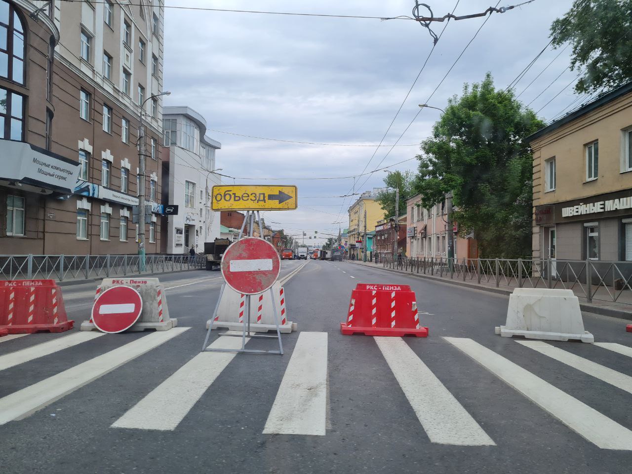 В центре Пензы образовались жуткие пробки