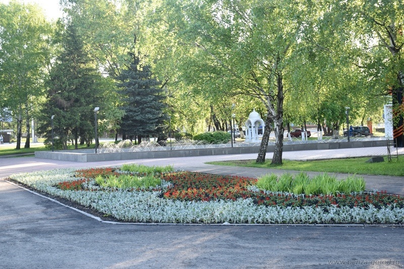 В пензенском сквере «Пионерский» отремонтировали фонтан