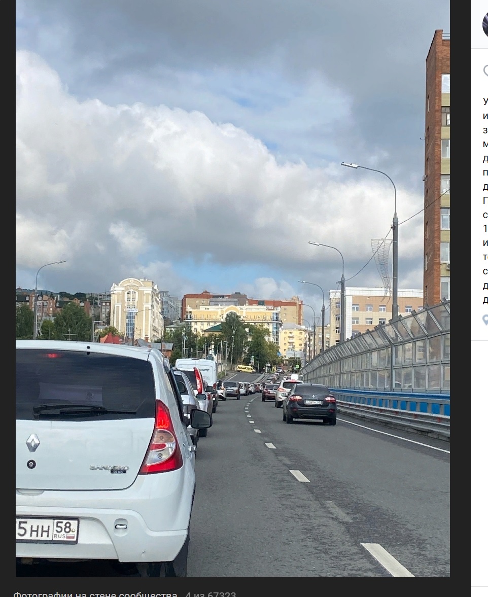 Пензенцам еще неделю придется мучиться в пробках на Измайловском мосту