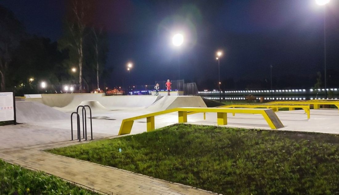 В районе скейт-парка на обновленной пензенской набережной появилось освещение