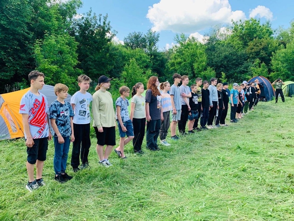 В Пензенской области для детей организовали военно-патриотический лагерь