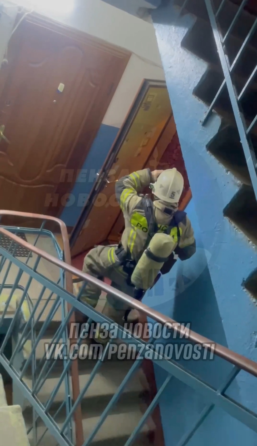 В Пензе жители успели потушить пожар, устроенный пьяным соседом