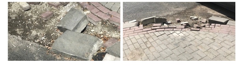 Жители Пензы испытывают стыд за разрушенный тротуар на улице Московской