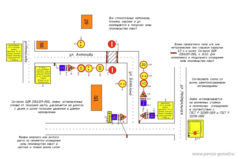 В мэрии Пензы назвали новый срок открытия проезда по улице Антонова
