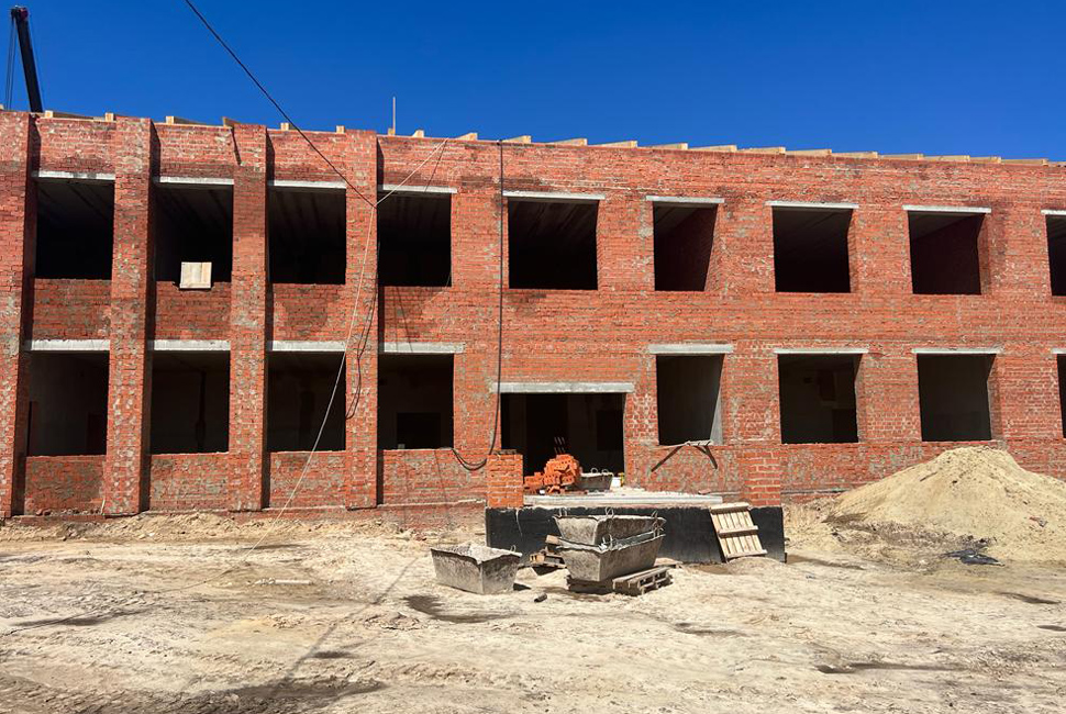 В Лунинском районе готовность новой школы составляет 45 процентов