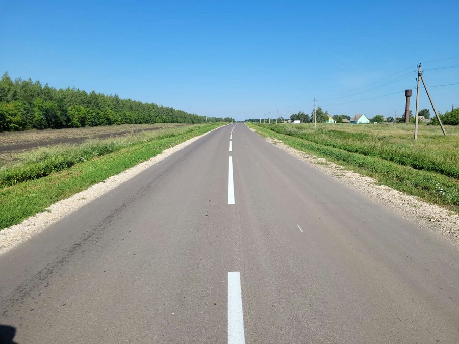 В Белинском районе отремонтировали дорогу, связывающую три села