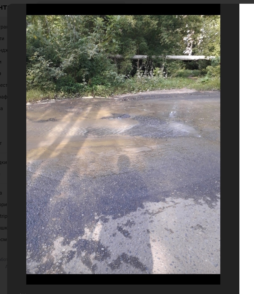 В Пензе на улице Литвинова некому устранить утечку воды