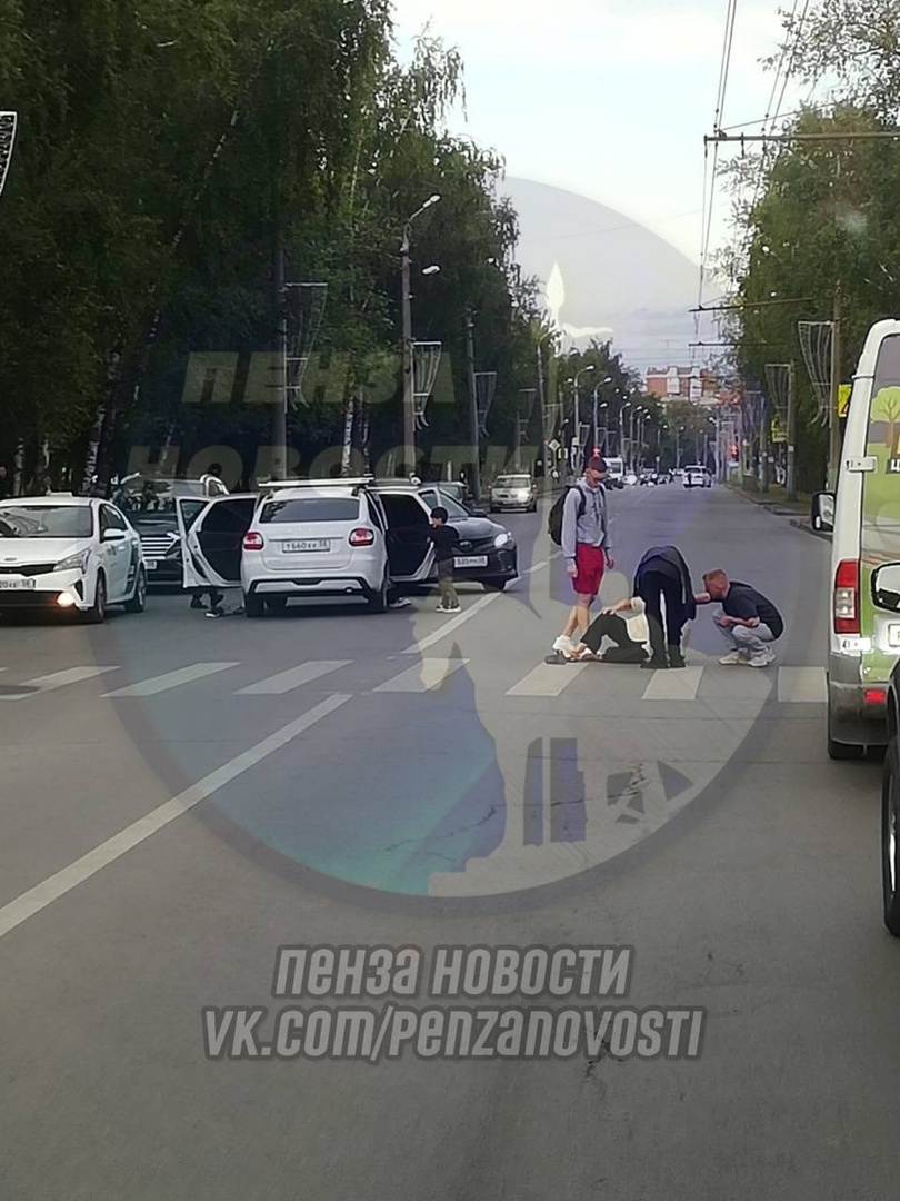 В Пензе на пешеходном переходе сбили бабушку