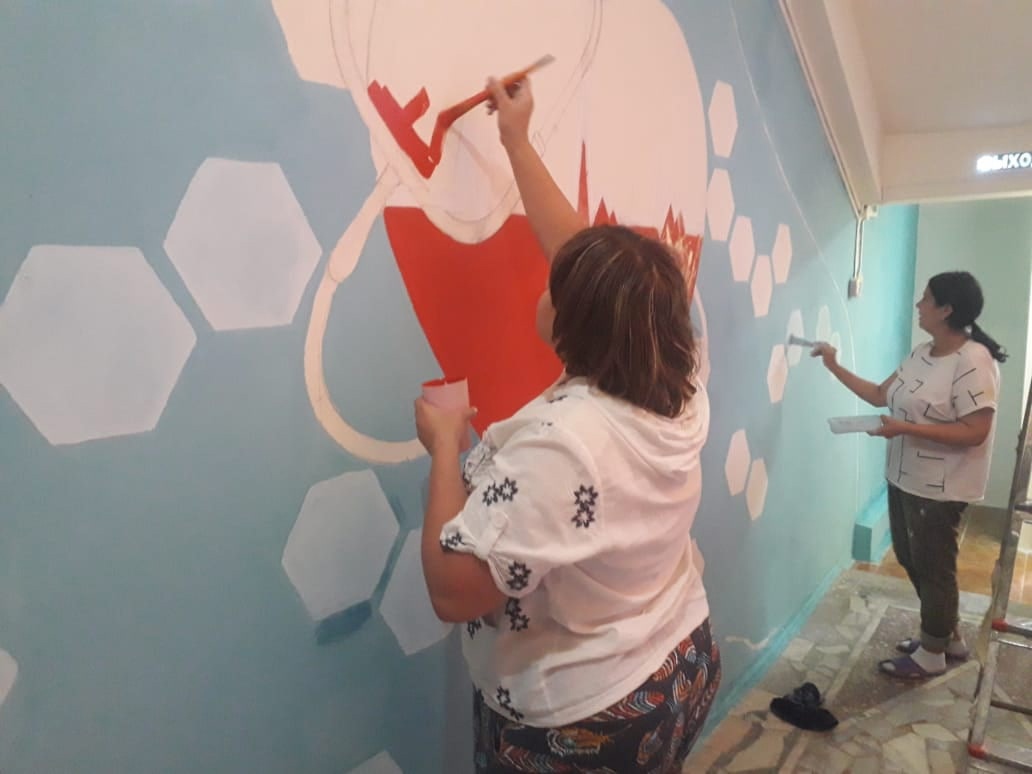 В Сердобской ЦРБ появилось художественное панно, изображающее сердце