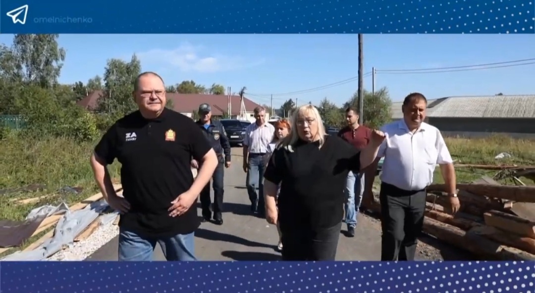 Олег Мельниченко посетил разрушенный ураганом Никольск