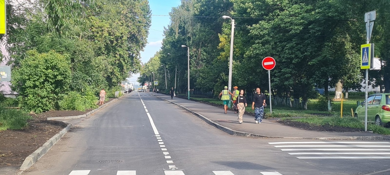 В Пензе завершается ремонт проезжей части дороги по улицам Космодемьянской и Бакунина