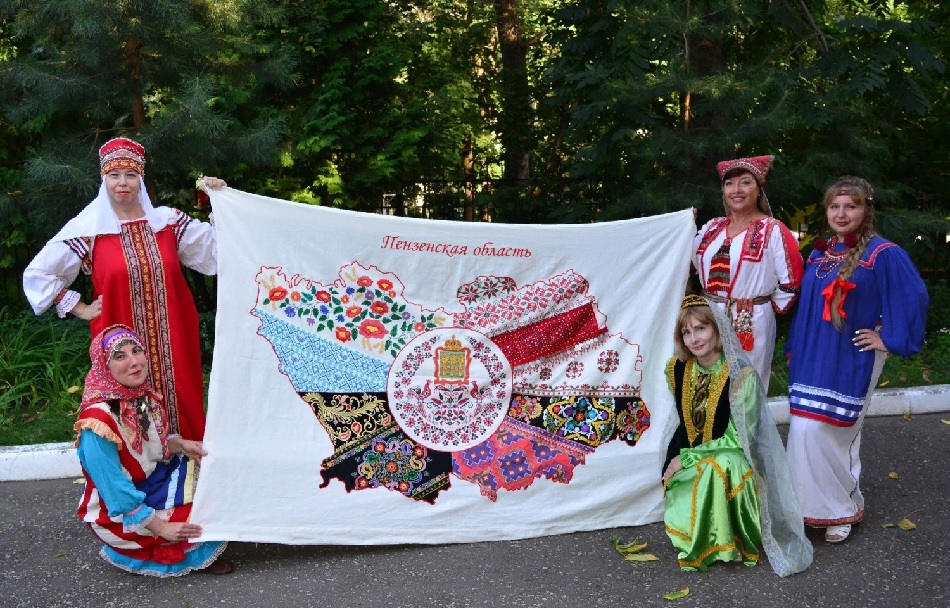 Пензенская область представлена на фестивале вышитых карт 70 регионов