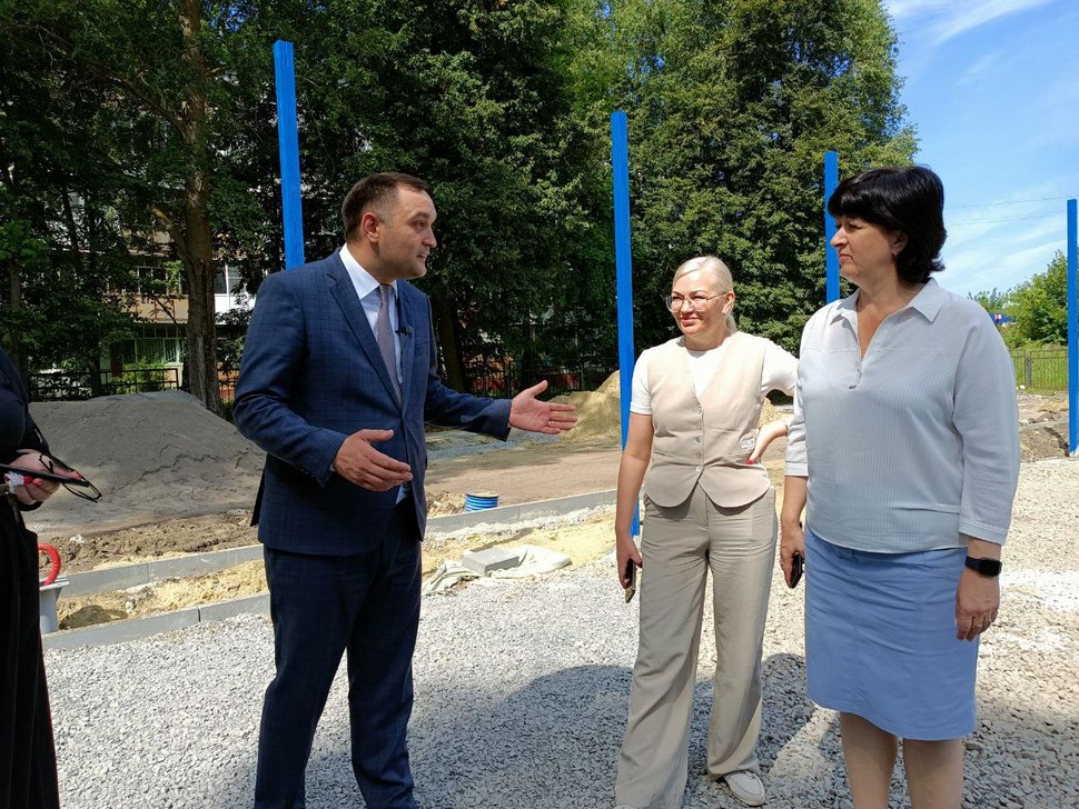 В Пензе идёт строительство спортивной площадки «Газпром – детям» на территории школы № 20