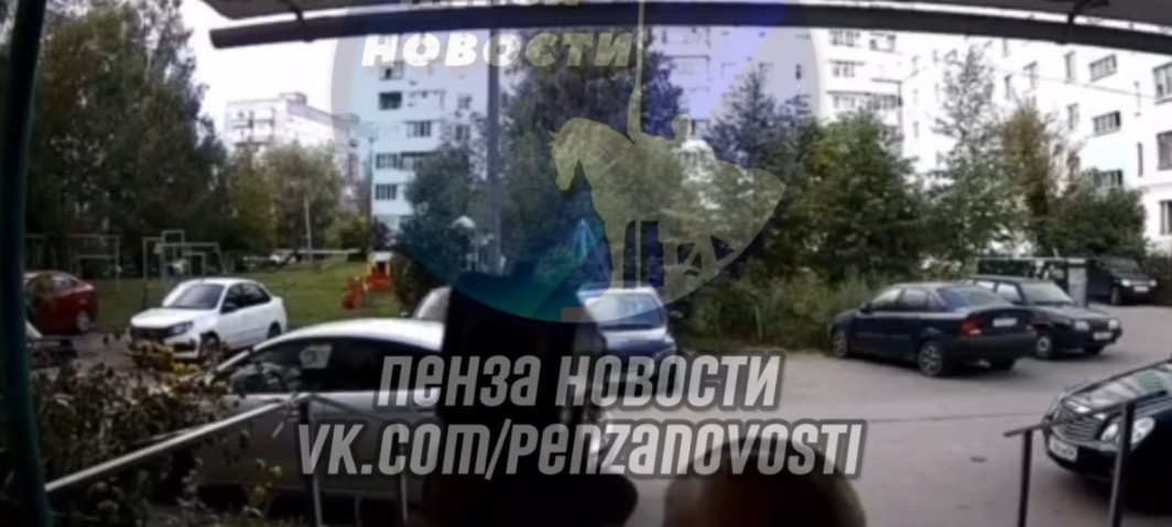 В Пензе ребенок выстрелил в камеру домофона и попал на видео