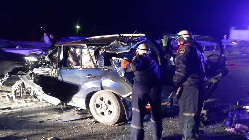 Появилось фото с места жесткой аварии на трассе «Пенза – Тамбов»