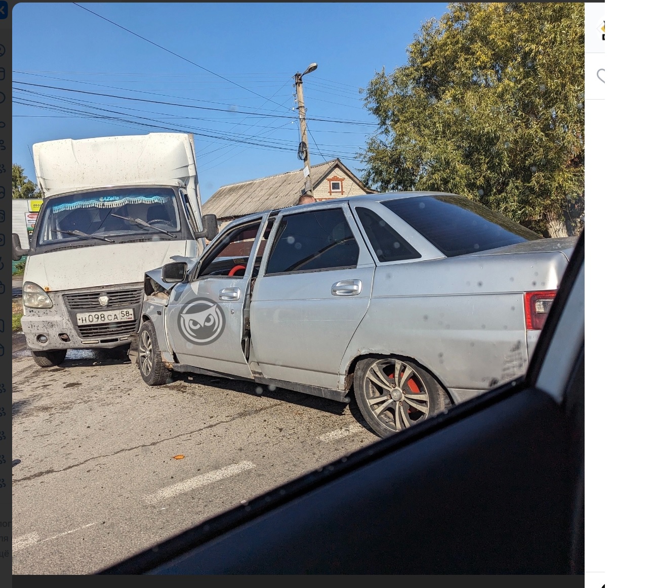 Центр Бессоновки «встал» из-за жесткого ДТП