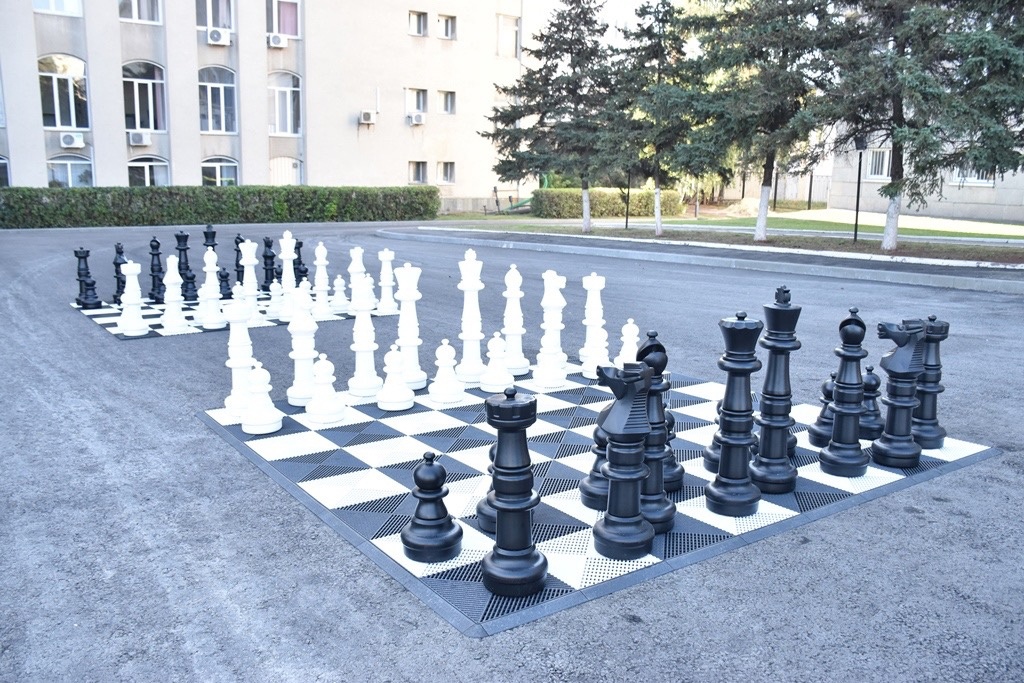В Пензе у здания администрации установили новые уличные шахматы