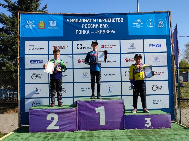 В Пензе наградили победителей первенства по велоспорту ВМХ