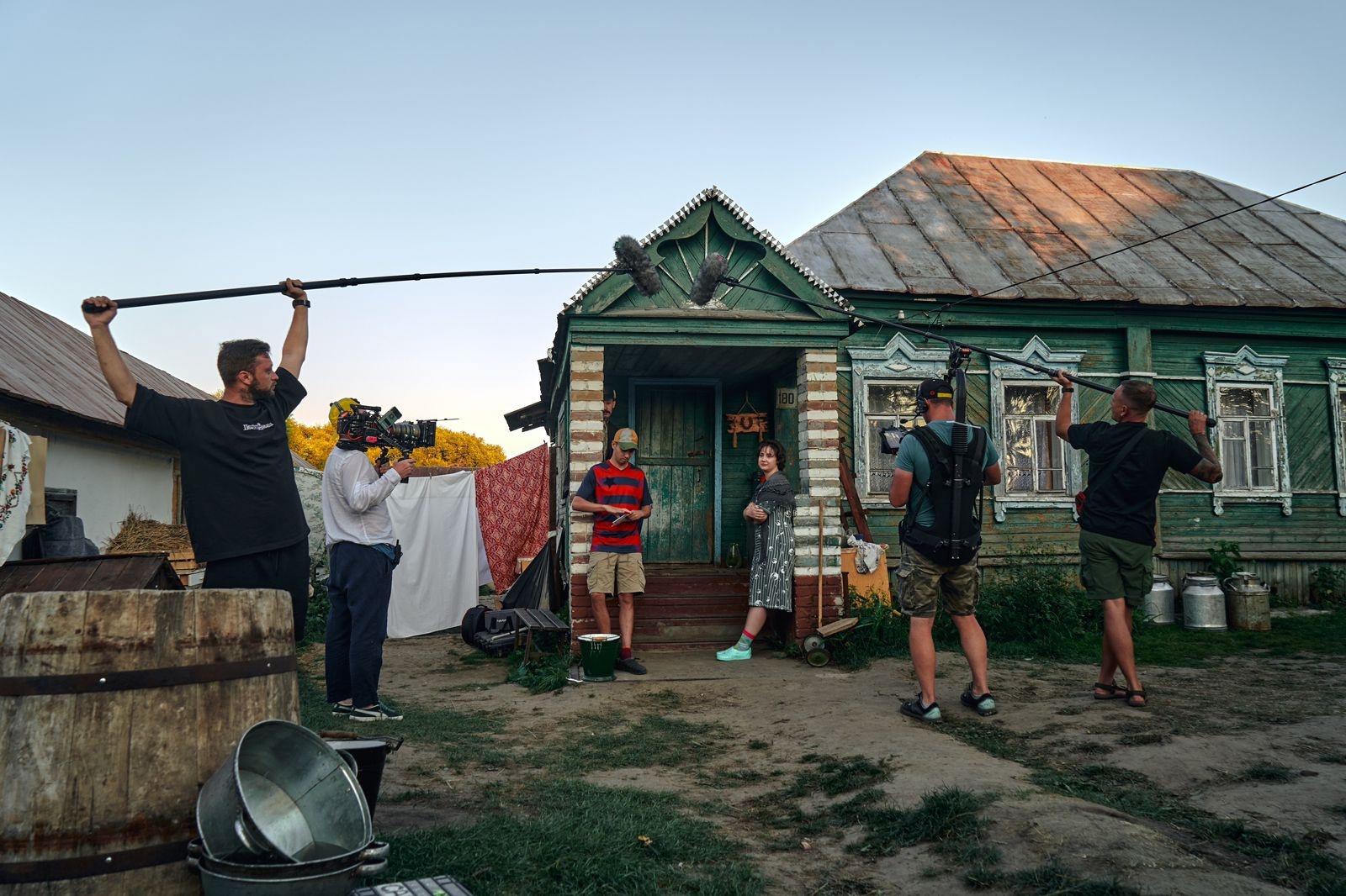 В Бессоновском районе завершили съемки сериала «Полупановы»