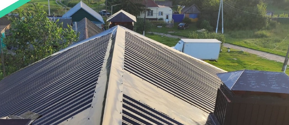 В Городищенском районе капитально отремонтировали крышу старой двухэтажки