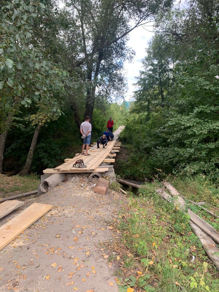 В Кузнецке восстанавливают мост на городок Лесничество