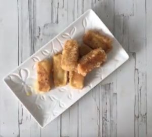 Готовим сыр в кляре на сковороде