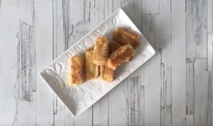 Готовим сыр в кляре на сковороде