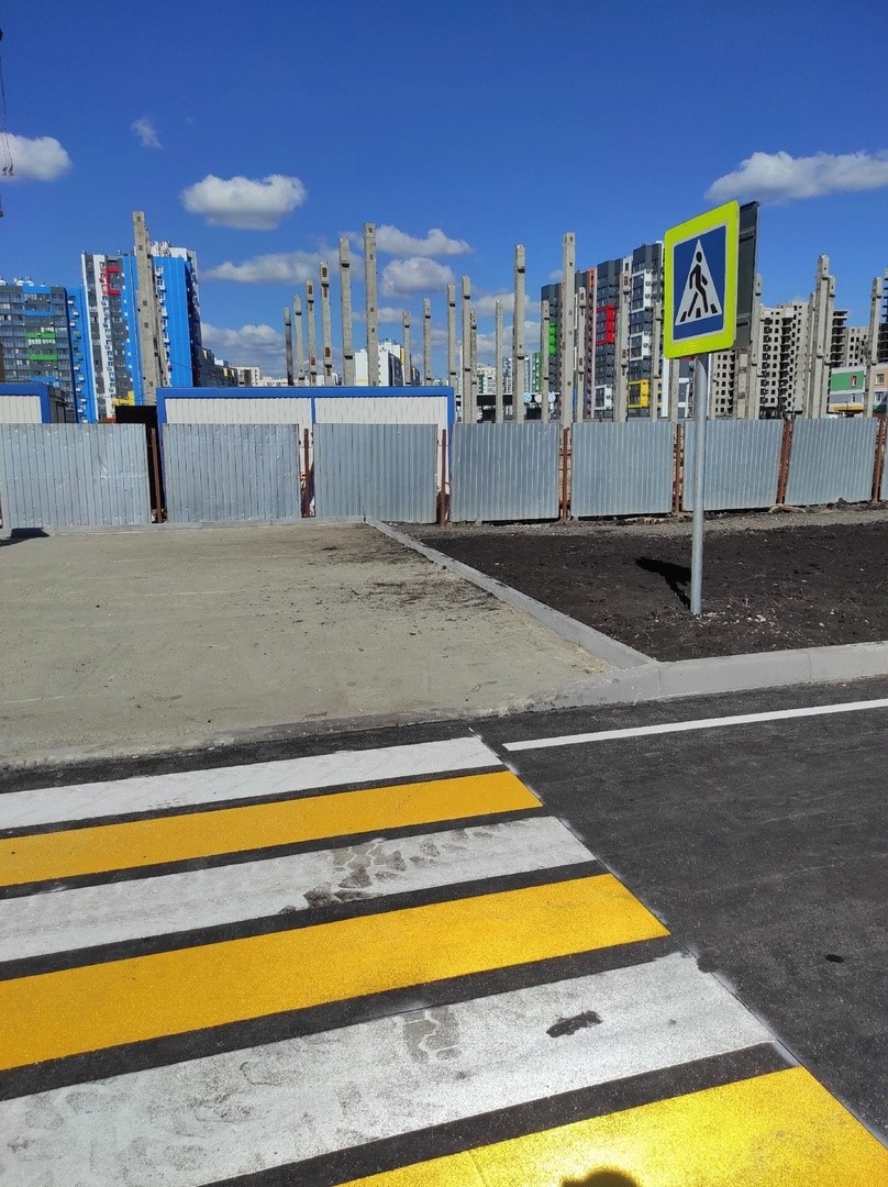 Пензенцы просят «довести до ума» пешеходный переход рядом с новой школой в Спутнике