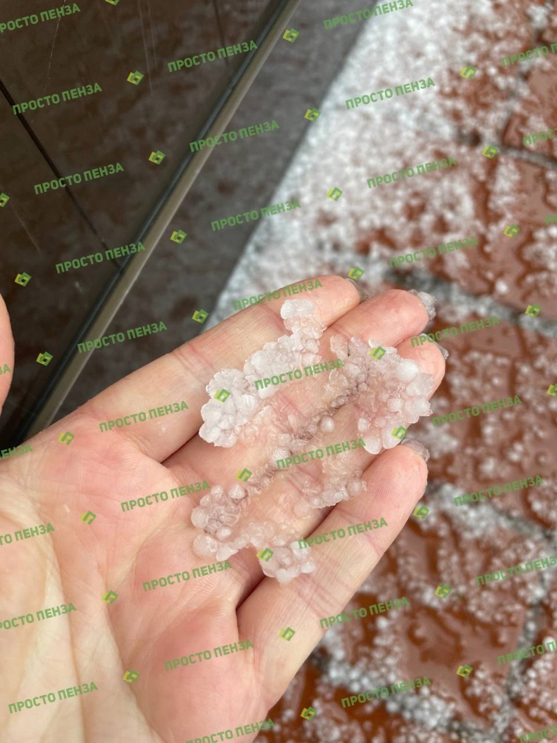 В Пензе 8 сентября прошел крупный град